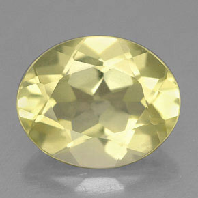 Quartz jaune naturelle coupe ovale, 3,03 ct, VVS-VS