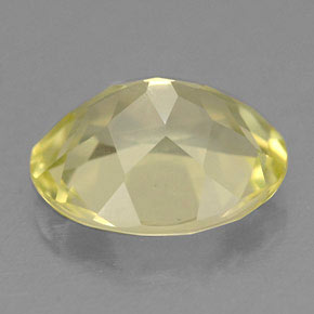 Quartz jaune naturelle coupe ovale, 3,03 ct, VVS-VS