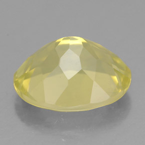 Quartz jaune naturelle coupe ovale, 3,20 ct, VS