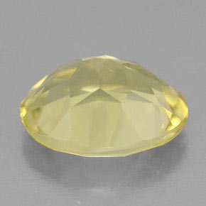 Quartz jaune naturelle coupe ovale, 3,13 ct, VS