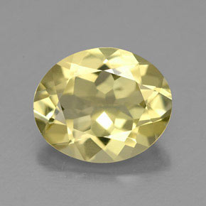 Quartz jaune naturelle coupe ovale, 2,89 ct, VVS-VS