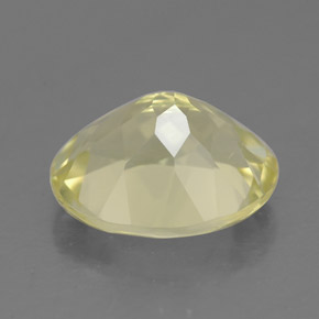 Quartz jaune naturelle coupe ovale, 3,24 ct, VS