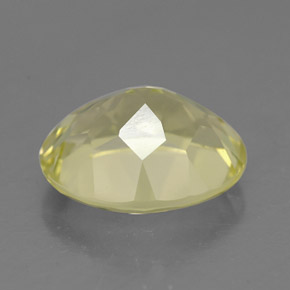Quartz jaune naturelle coupe ovale, 3,32 ct, VVS