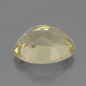 Quartz jaune naturelle coupe ovale, 3,22 ct, VVS