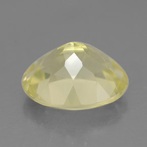 Quartz jaune naturelle coupe ovale, 3,33 ct, VS