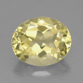 Quartz jaune naturelle coupe ovale, 3,51 ct, VVS