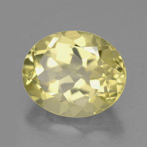Quartz jaune naturelle coupe ovale, 3,51 ct, VVS