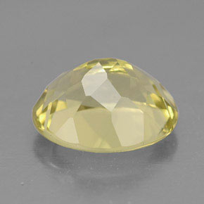 Quartz jaune naturelle coupe ovale, 3,51 ct, VVS