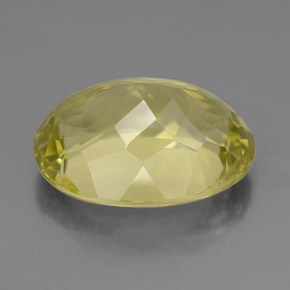 Quartz jaune naturelle coupe ovale, 8,98 ct, VVS