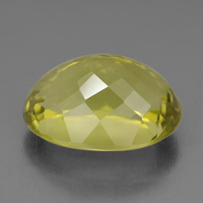 Quartz jaune naturelle coupe ovale, 10,51 ct, VVS