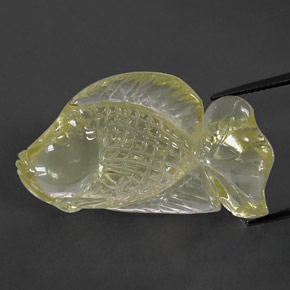 Quartz jaune naturelle transparent, 39,76 ct, transparent / translucide