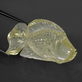 Quartz jaune naturelle transparent, 39,76 ct, transparent / translucide