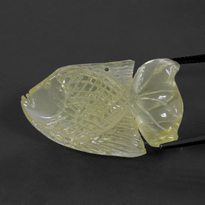 Quartz jaune naturelle transparent, 41,09 ct, transparent / translucide