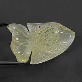 Quartz jaune naturelle transparent, 41,09 ct, transparent / translucide
