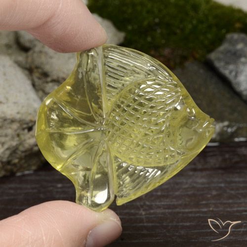 72.27ct Naturel Jaune pâle Quartz, Fantaisie, Translucide