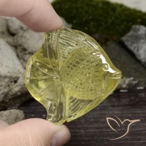 Quartz Jaune pâle naturelle Fantaisie, 72.27 ct, Translucide