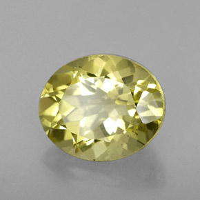 Quartz jaune naturelle coupe ovale, 3,60 ct, VVS-VS