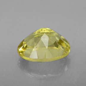 Quartz jaune naturelle coupe ovale, 3,60 ct, VVS-VS