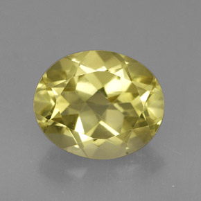 Quartz jaune naturelle coupe ovale, 3,73 ct, VVS-VS
