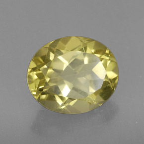 Quartz jaune naturelle coupe ovale, 3,73 ct, VVS-VS