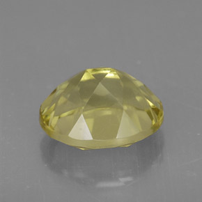 Quartz jaune naturelle coupe ovale, 3,73 ct, VVS-VS