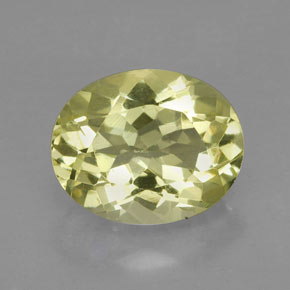 Quartz jaune naturelle coupe ovale, 3,80 ct, VVS-VS