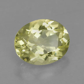Quartz jaune naturelle coupe ovale, 3,80 ct, VVS-VS