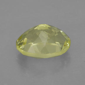 Quartz jaune naturelle coupe ovale, 3,80 ct, VVS-VS