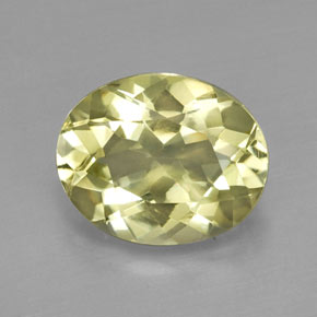 Quartz jaune naturelle coupe ovale, 3,46 ct, VVS-VS