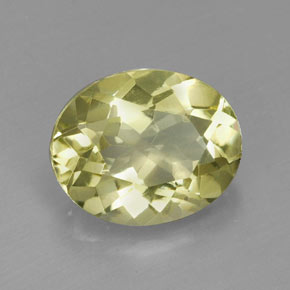 Quartz jaune naturelle coupe ovale, 3,46 ct, VVS-VS