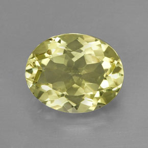Quartz jaune naturelle coupe ovale, 3,48 ct, VVS-VS