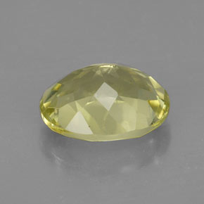 Quartz jaune naturelle coupe ovale, 3,48 ct, VVS-VS