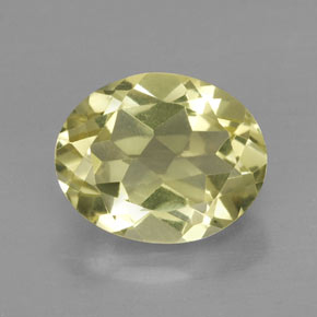 Quartz jaune naturelle coupe ovale, 3,48 ct, VVS-VS