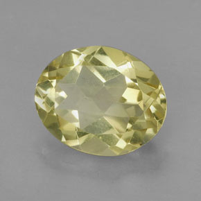 Quartz jaune naturelle coupe ovale, 3,48 ct, VVS-VS