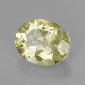 Quartz jaune naturelle coupe ovale, 3,67 ct, VVS