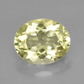 Quartz jaune naturelle coupe ovale, 3,80 ct, VVS