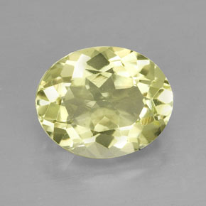 Quartz jaune naturelle coupe ovale, 3,54 ct, VVS