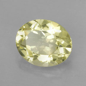 Quartz jaune naturelle coupe ovale, 3,54 ct, VVS