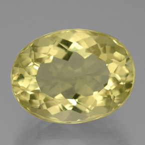 Quartz jaune naturelle coupe ovale, 10,13 ct, VVS-VS
