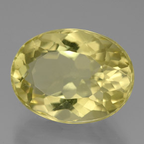 Quartz jaune naturelle coupe ovale, 10,13 ct, VVS-VS