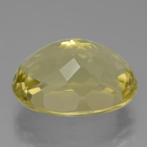 Quartz jaune naturelle coupe ovale, 10,13 ct, VVS-VS