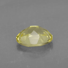 Quartz jaune naturelle coupe ovale, 3,15 ct, VVS-VS