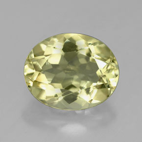 Quartz jaune naturelle coupe ovale, 3,78 ct, VVS