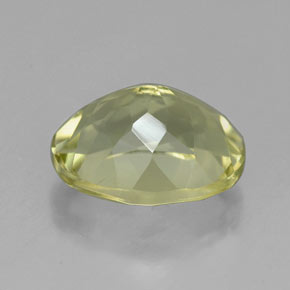 Quartz jaune naturelle coupe ovale, 3,78 ct, VVS