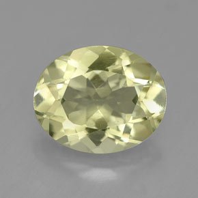 Quartz jaune naturelle coupe ovale, 3,43 ct, VVS