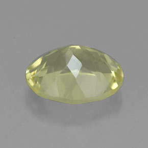 Quartz jaune naturelle coupe ovale, 3,43 ct, VVS