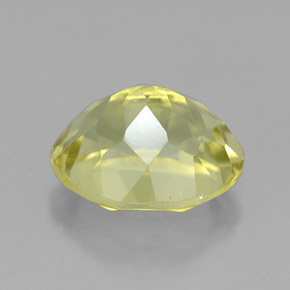 Quartz jaune naturelle coupe ovale, 3,75 ct, VVS