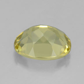 Quartz jaune naturelle coupe ovale, 3,34 ct, VVS