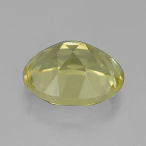 Quartz jaune naturelle coupe ovale, 3,73 ct, VVS