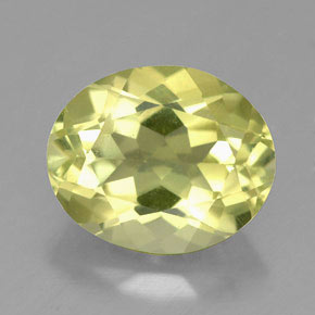 Quartz jaune naturelle coupe ovale, 3,40 ct, VVS